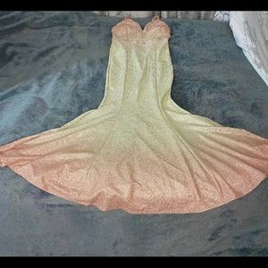 Dress length is 4 1/2 feet tall
. non smokehouse 
. Never worn